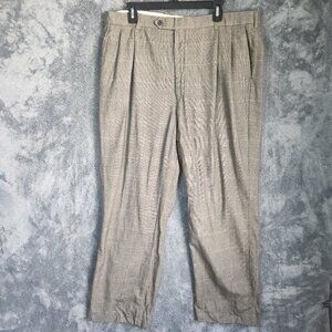Brooks Brothers Made in Italy Trousers Pants Glenn Check 40x29 Prince of Wales
